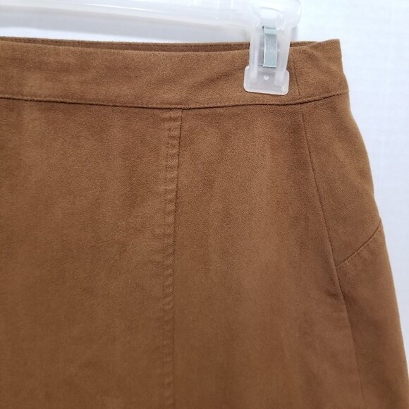 Abercrombie & Fitch skirt 2 faux suede A-line mini VINTAGE Y2K autumn academia - Picture 9 of 13